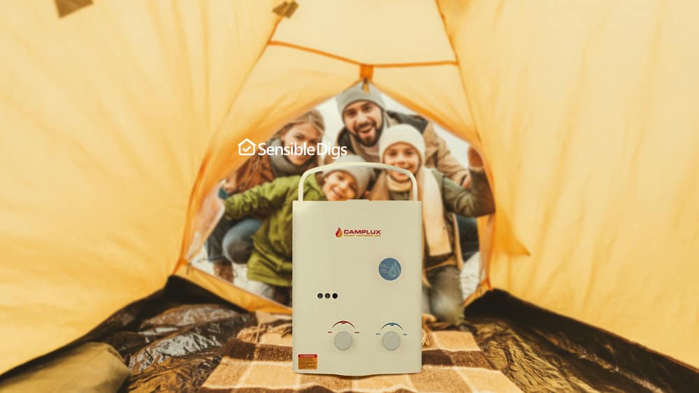 Photo of the Camplux 5L Portable Propane Tankless Water Heater