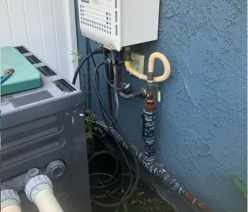 Tankless water heater flushing