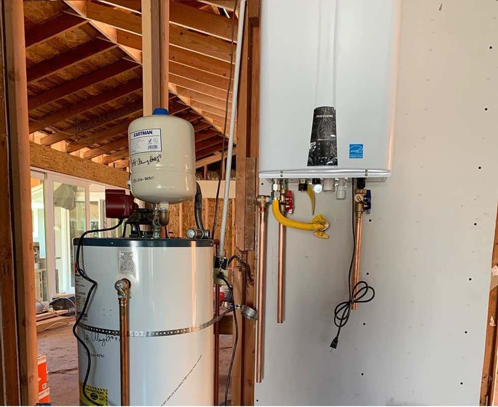 A Tankless and Tank Water Heater