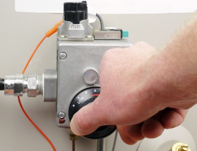 Adjusting the water heater control