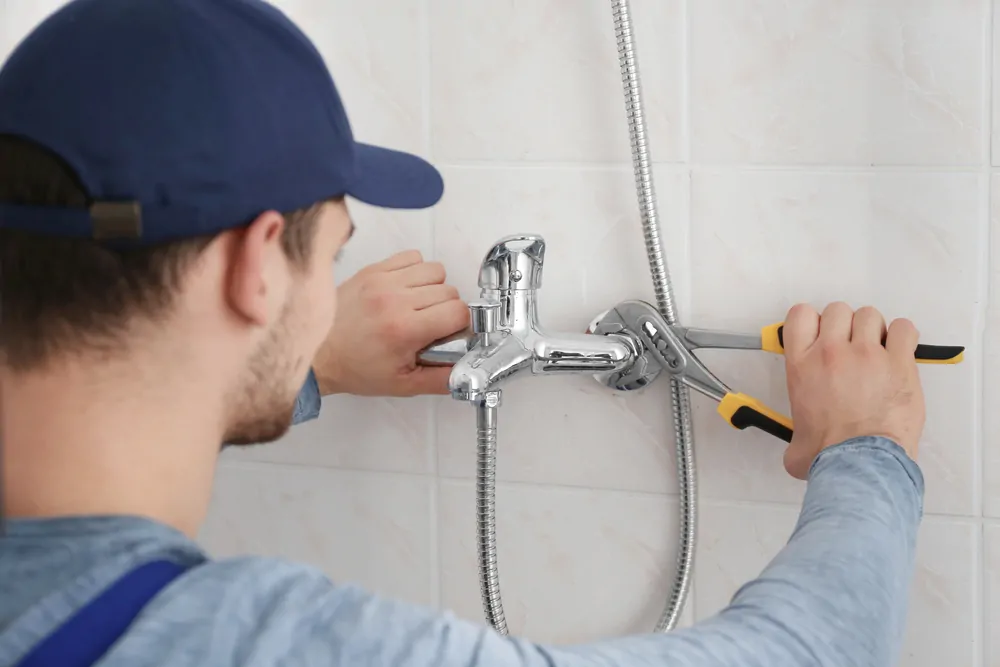 fixing shower faucet
