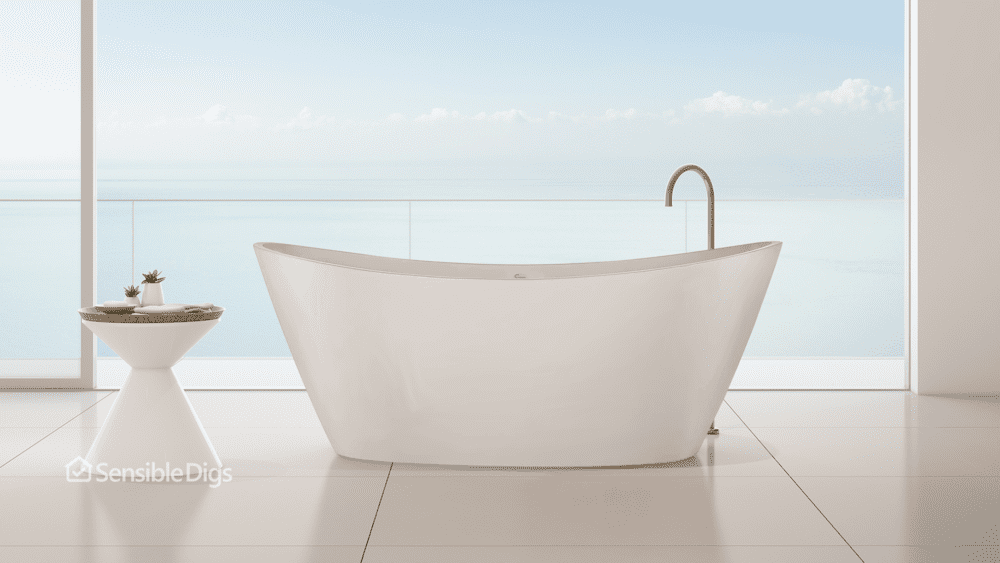 Photo of the Empava 67-Inch Luxury Freestanding Bathtub