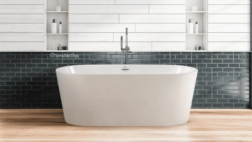 Photo of the FerdY 59'' Acrylic Freestanding Bathtub