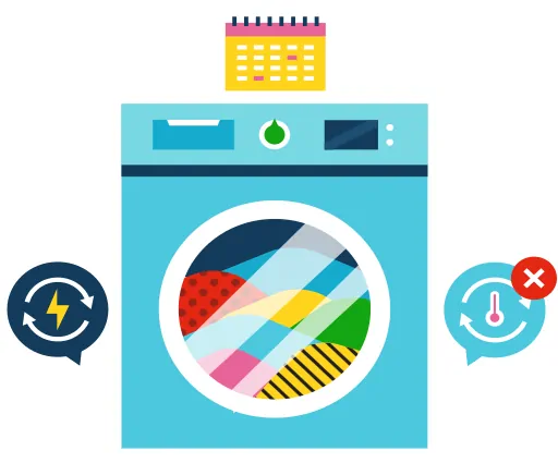 Avoid overloading washing machine