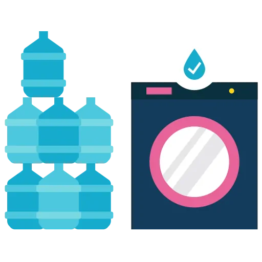 Saving Water Doing Laundry Icon