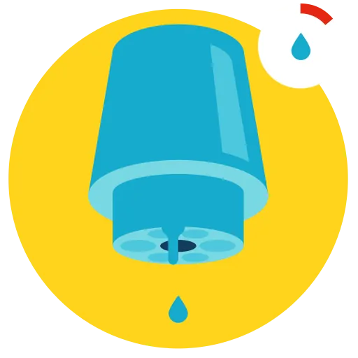 Saving Water With Leak Detection Icon