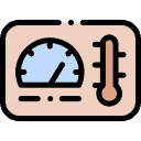 Temperature Selection and Displays Icon