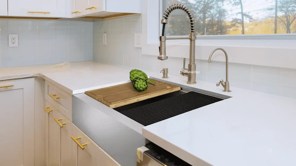 Photo of the Kraus Kore Farmhouse Sink with Workstation