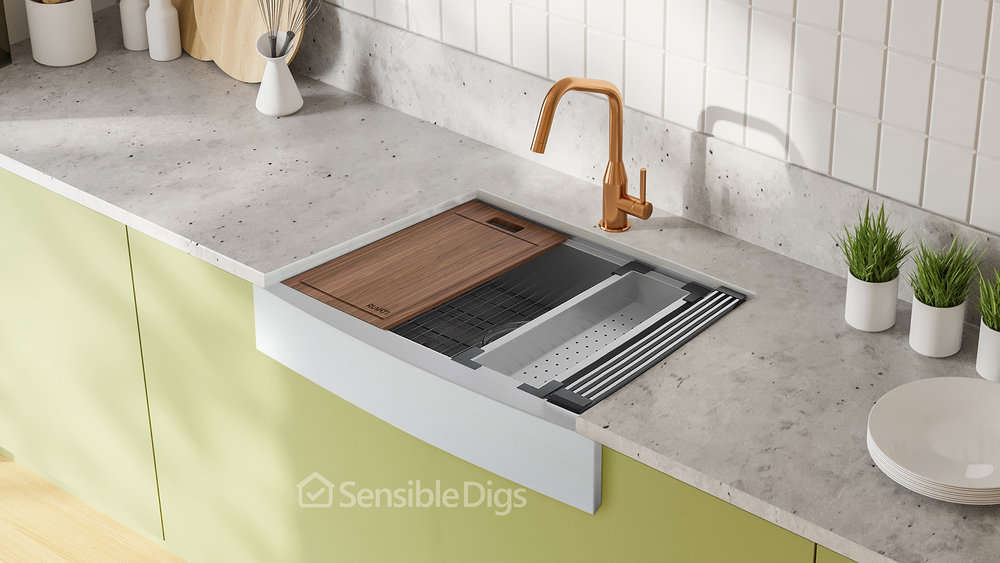 Photo of the Ruvati Apron-Front 33-Inch Farmhouse Sink