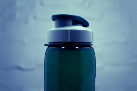 A filtered water bottle