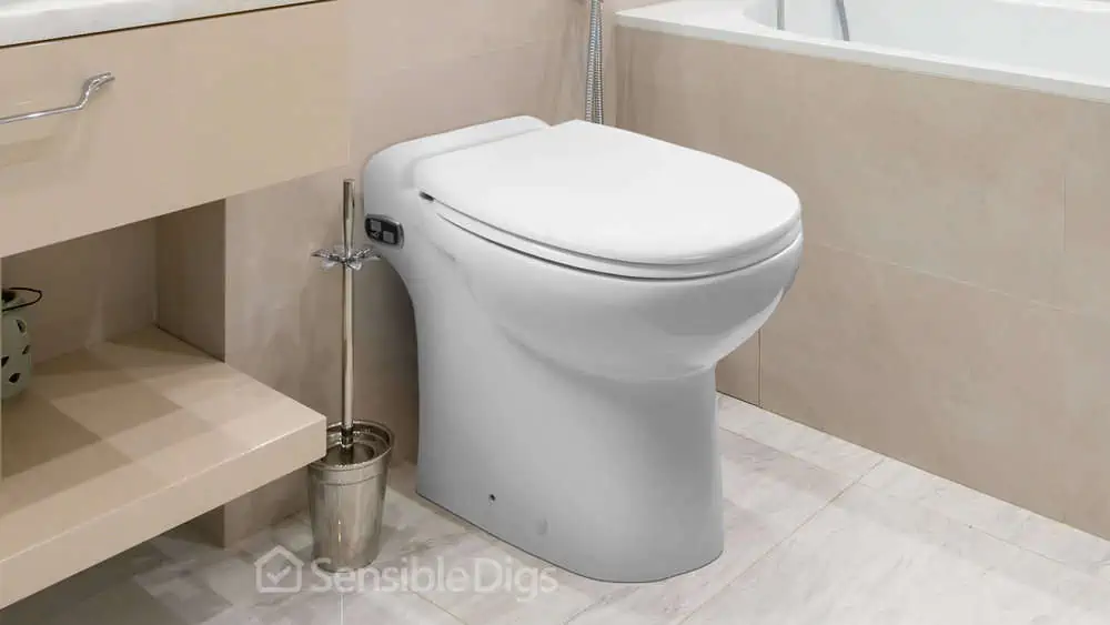 Photo of the Intelflo 600-Watt One-Piece Macerating Toilet