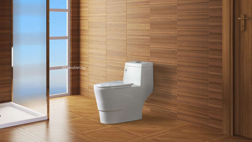 Photo of the Woodbridge T-0019 Cotton White One-Piece Toilet