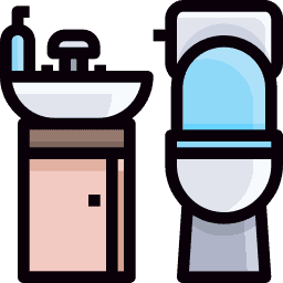 <strong>Bathroom and Fixture Size</strong> Icon