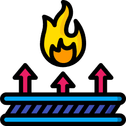 Spatter and Heat Resistance Icon