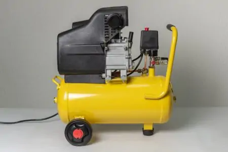 Yellow 20 gallon air compressor