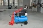 Small blue air compressor