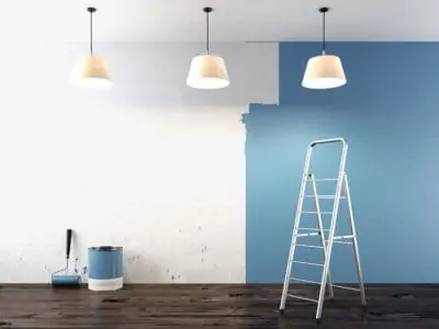 Half painted wall