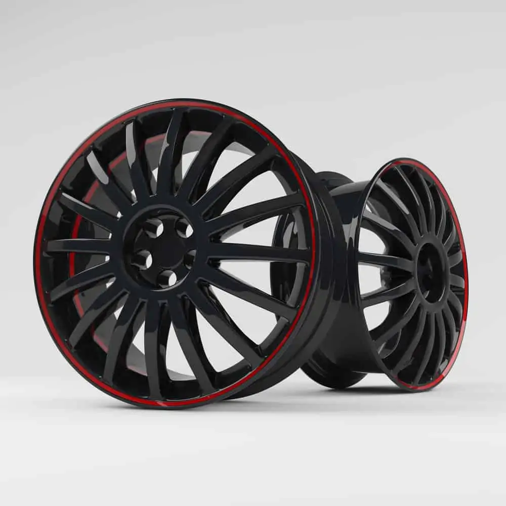 Aluminum black wheel image 