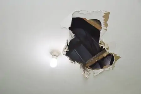 hole on the ceiling