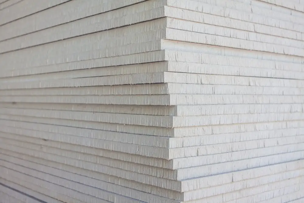 The stack of gypsum board preparing for construction