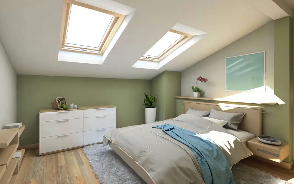 Bedroomin Green On The Attic