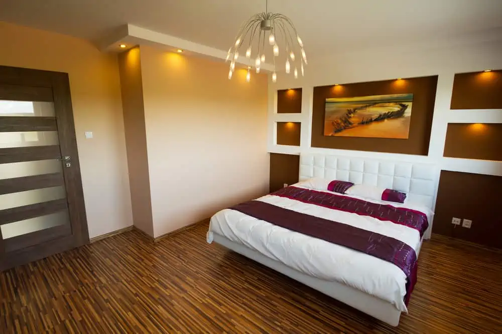 deep brown bedroom color