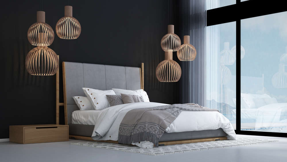 modern black bedroom color