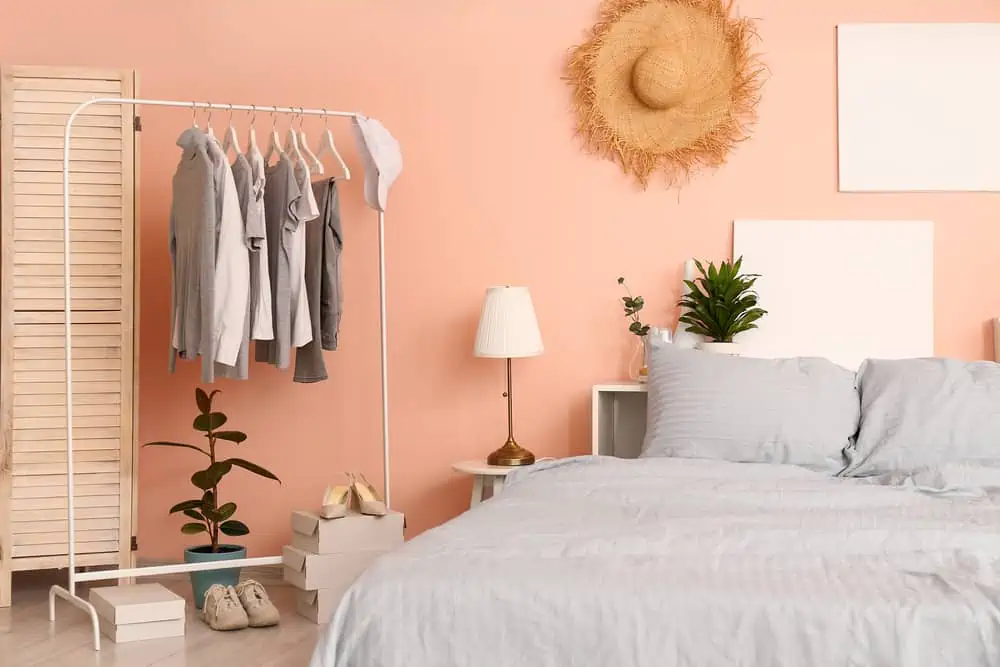 Interior of modern comfortable bedroom