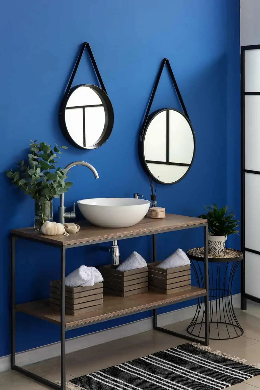 Interior of modern stylish bathroom