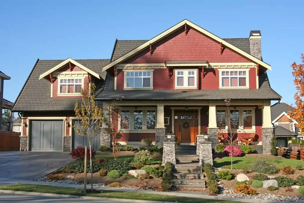 red exterior paint color