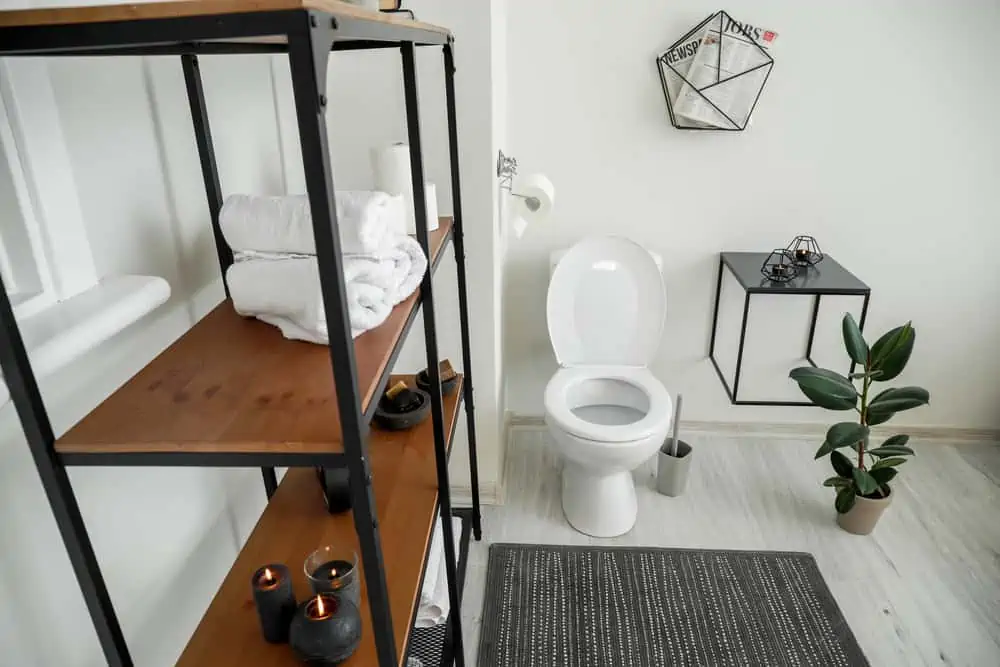 Interior of modern comfortable restroom