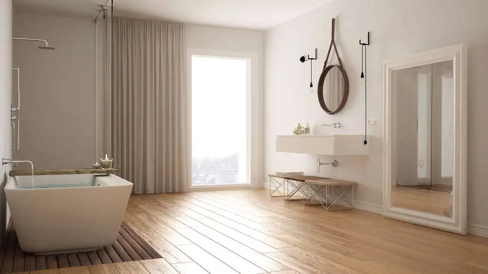 Classic bathroom, modern minimalistic interior design