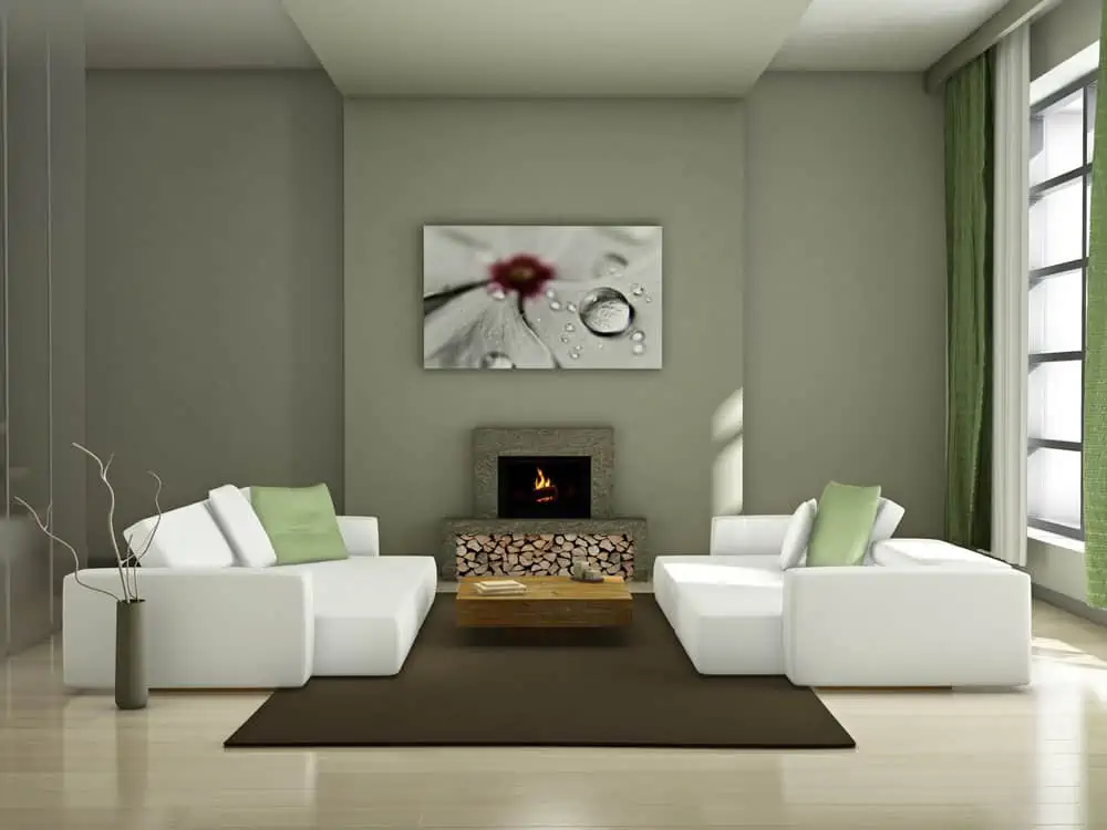 Modern interior (3D render) - Living room