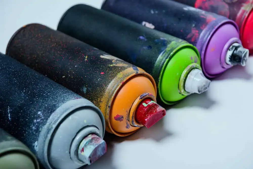 Colorful spray paint