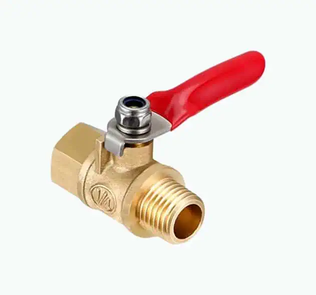 Product Image of the 1/4 Inch Ball Valve NPT Air Compressor Brass Valve Female Male Shut Off Small