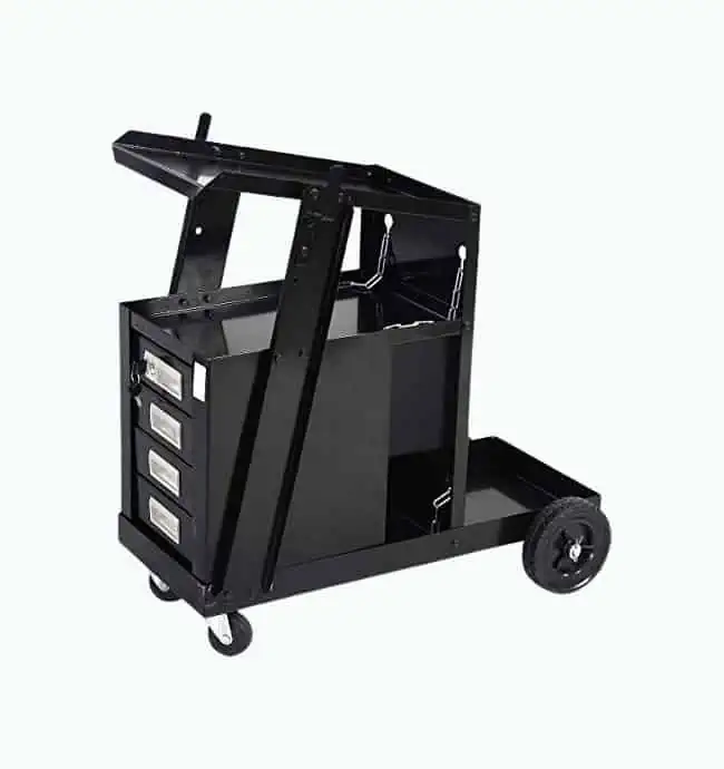 Product Image of the 4 Drawer Cabinet Welding Cart