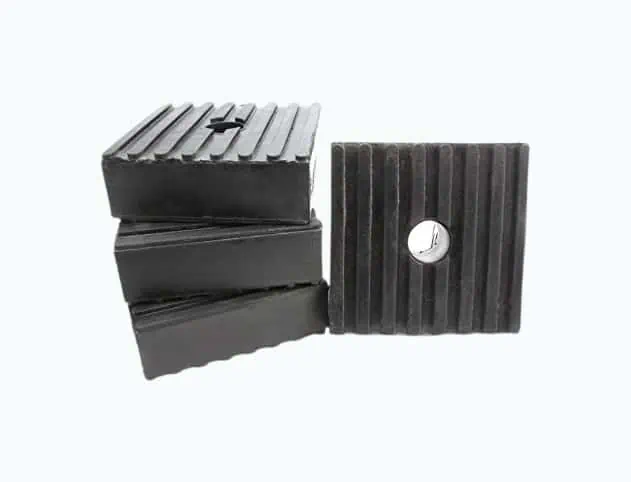 Product Image of the 4 Pack Medium Anti Vibration Isolation Pads Air Compressor Heavy Equipment 3x3x1