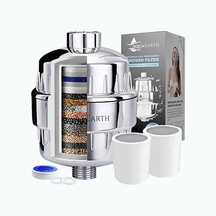 Product Image of the Aqua Earth 15-Stage Shower Filter