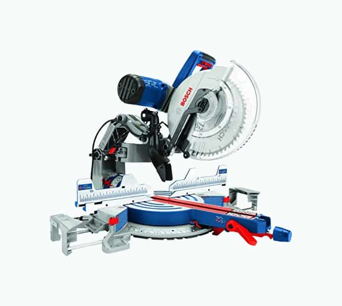Product Image of the BOSCH GCM12SD 15 Amp 12 Inch Corded Dual-Bevel Sliding Glide Miter Saw with 60 Tooth Saw Blade