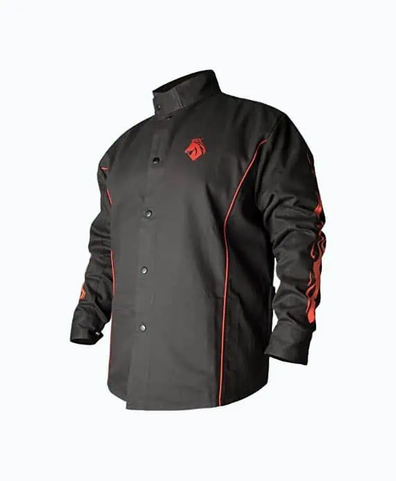 Product Image of the BSX BX9C Black Cotton Welding Jacket