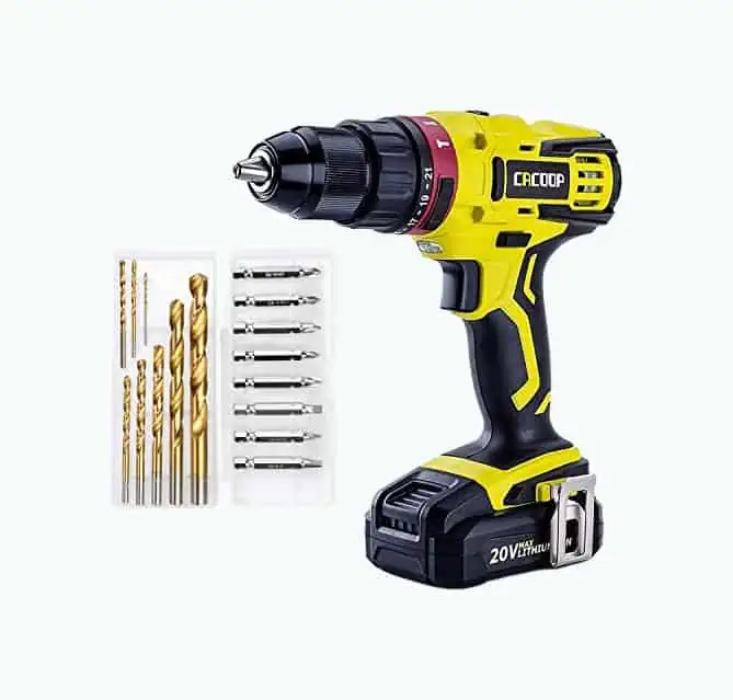 Product Image of the CACOOP 20V Cordless Hammer Drill