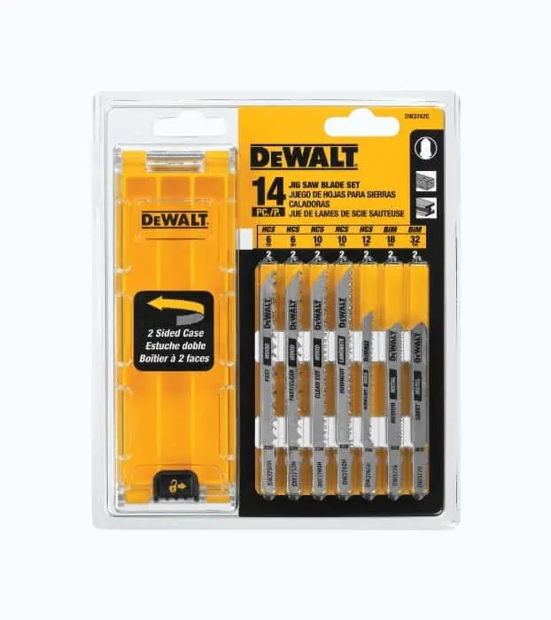 Product Image of the DeWALT Jigsaw Blade Set With Case