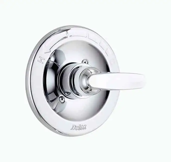 Product Image of the Delta Faucet Foundations 13 Series Single-Function Shower Valve Trim Kit, Shower Handle, Chrome BT13010 (Valve Not Included)
