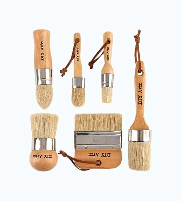 Product Image of the Diyartz Chalk and Wax Paint Brush Set