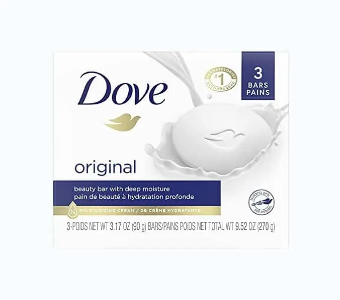 Product Image of the Dove Moisturizing Bar Soap White