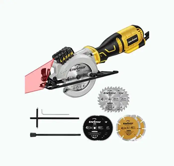 Product Image of the Enventor Mini Circular Saw