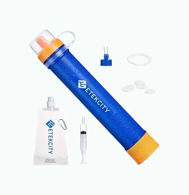 Product Image of the Etekcity Water Filter Straw