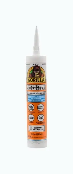 Product Image of the Gorilla White waterproof Silicone Sealant