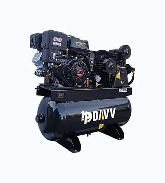 Product Image of the HPDAVV Gas-Driven 30-Gallon Air Compressor