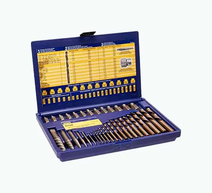 Product Image of the Irwin 35-Piece Screw Extractor/Drill Bit Set